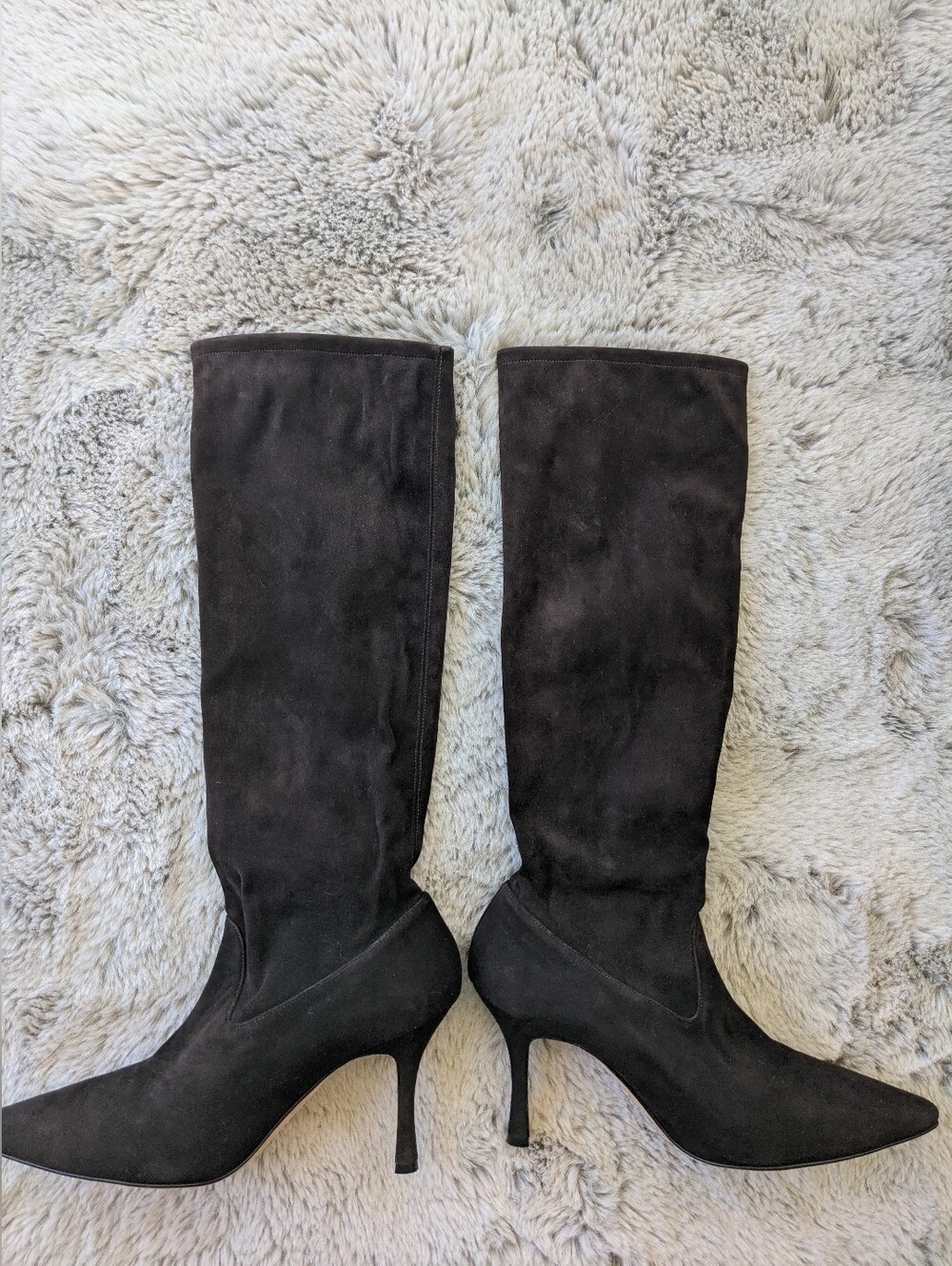 MANOLO BLAHNIK Pascalare Black Suede Sock Boots 39 MSRP $1500 - Picture 2 of 16